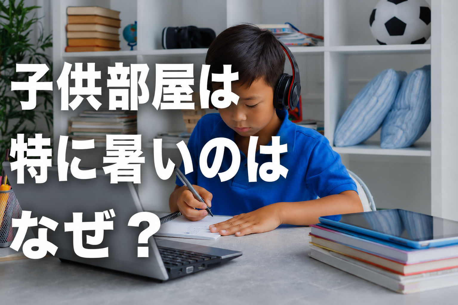 子供部屋　暑い